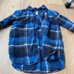 Blue American Eagle flannel